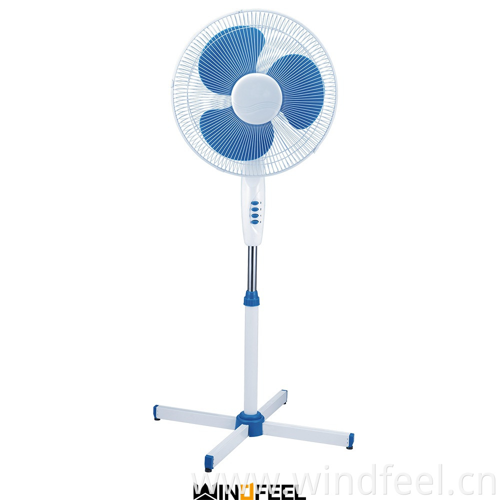 Hot sale standing floor fan with lower noise electric plastic oscillating adjustable fans strong wind for home use